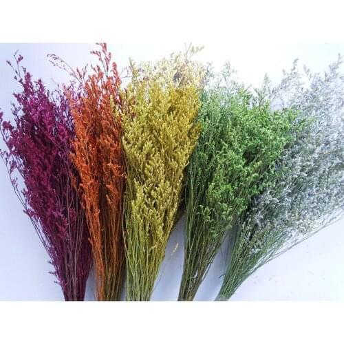 DIY Artificial Valentines grass Natural Dried Flowers For Wedding Party Decor Real Touch Craft Scrapbook Home Decor Plant