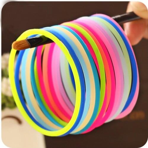 10pcs Candy Colors Luminous Bracelet for Women Girls Silicone Elastic Hair Bands Accessories Night Glow Rubber Wristband Gifts