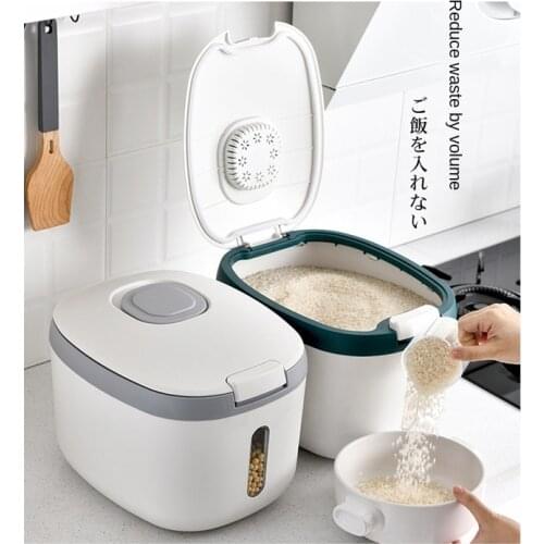 5Kg 10Kg Kitchen Collection Nano Bucket Insect-Proof Moisture-Proof Rice Cylinder Food Storage Sealed Grain Household Box