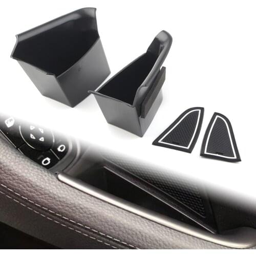 2PCS Car Front Door Storage Box Organizer Container Holder For Porsche Panamera 2017 2018 2019 Left Drive