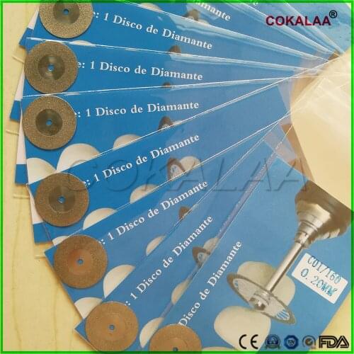 10pcs Dental Diamond Polishing Wheel Saw Disc Ultrathin Sand Cutting Film Jewelry Deture Grinding Cutter Rotary Tool