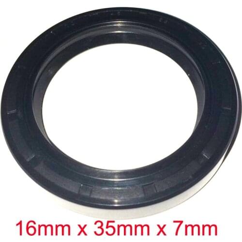 16mm x 35mm x 7mm NBR Nitrile Rubber Double Lip Oil Resistant Seal