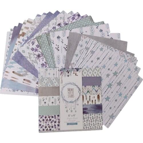 24Pcs/Lot Star Retro Material Papers DIY Scrapbooking Album Diary Gift Decorative Paper Scrapbooking Paper