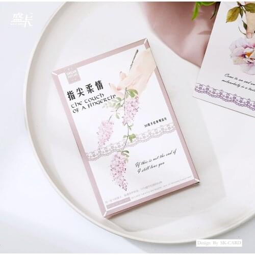 30 sheets/LOT The touch of a fingertip Postcard /Greeting Card/Wish Card/Christmas and New Year gifts