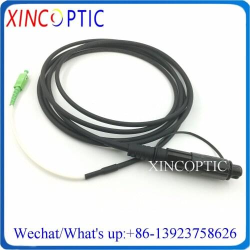 5Pcs IP67 Waterproof Corning HUAWEI Mini SC/APC 1M 5.0mm Black Cable to SCAPC OptiTap Jumper Fiber Optical Connector Patch Cord