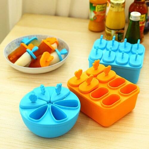 6 Cell DIY Frozen Ice Cream Pop Mold Popsicle Maker Lolly Mould Tray Pan Kitchen tools