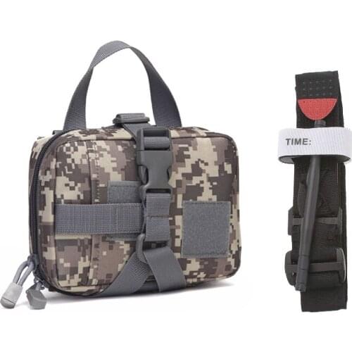 Outdoor Camping First Aid Kit Bag Molle Survival Tactical Military Hunting Medical Emergency Bag Patch Pouch Fast Hemostasis