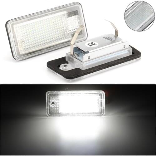 For Audi Q7 Rs4 Avant quattro Carbriolet S5 2d Cabriolet LED License Number Plate Light Lamp 8E0807430A 8E0943021B