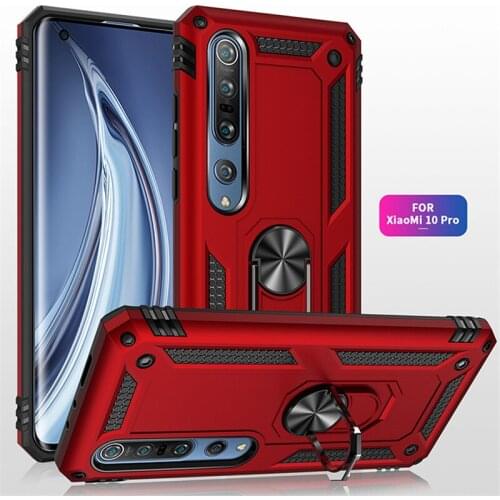 For Xiaomi Mi 10 Pro Case Magnet Car Ring Stand Holder Cover for Xiomi Mi 10 10pro mi10pro xiaomi10 Shockproof Funda Coque Capa