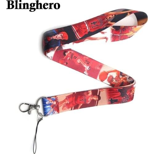 CA860 Cartoon Anime Print Cell Phone Straps Holder Key Badge Camera USB Holder Hanging Neck Rope Lanyard with Key Ring