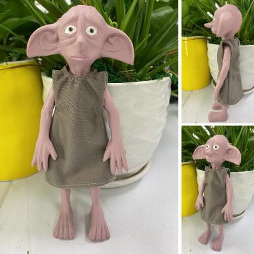 Magic World Dobby desktop figurines House Elf Cosplay Carnival Halloween Cos Accessory Kid Gift Big Ears Elf Dobby Resin Doll