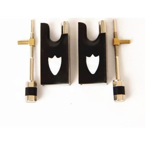 Wholesale 5 Sets Brand New Ebony Violin 4/4 Bow Frog Ablone Full Lined Nickel Silver Parts Fittings