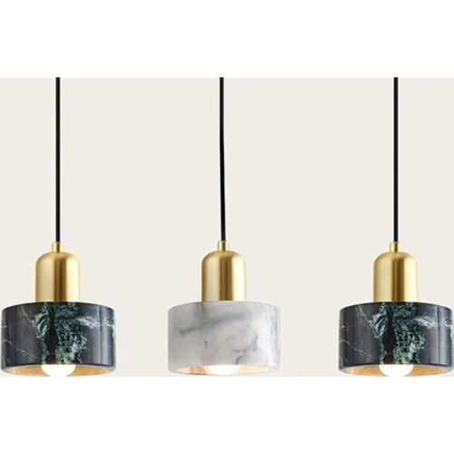 86LIGHT Nordic Pendant Light Modern Marble LED Lamp Fixture Decorative For Home Dining Room