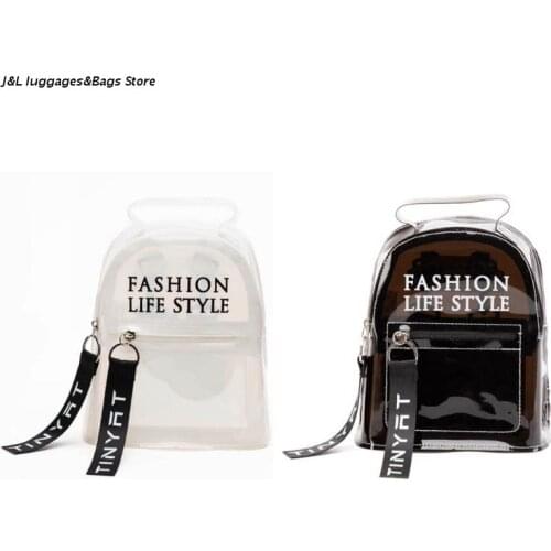M68C Transparent Solid Backpack Travel School Backpack Bag Gifts for Girlfriends Wife Friend for Seeing Inside Quickly Find