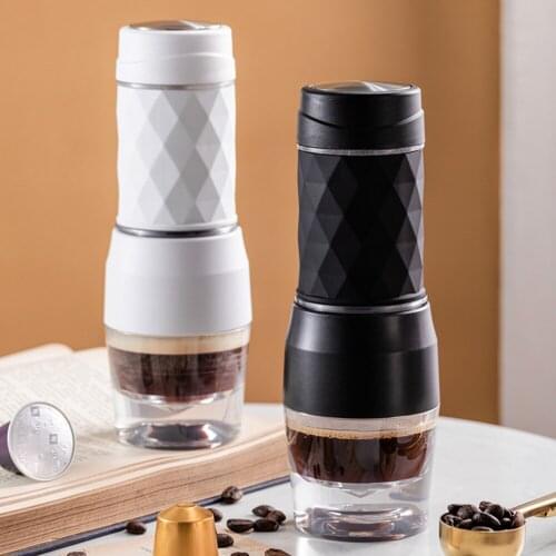 Manual Coffee Machine Coffee Powder/capsule Dual Use Coffee Cup Pot Portable Mini Outdoor Manual Pressure Capsule Coffee Machine