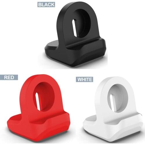 Silicone Charge Stand Holder Station Dock for Apple Watch Series 1/2/3 42mm 38mm Charger Cable For iWatch Drop Shipping