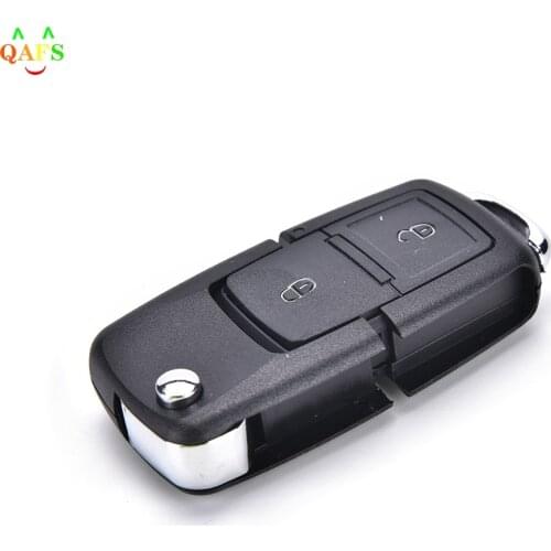 Folding Car Flip Remote Key 2 Buttons Case FOB Shell for GOLF Seat Altea Alhambra Ibiza Without Blade