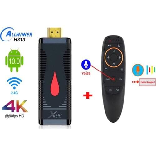 5pcs TV Stick X96 S400 optional air mouse Android 10.0 Quad Core Allwinner H313 2.4G Wifi 1080P 4K 2GB 16GB TV Dongle VS X96S
