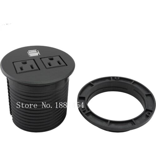 High quality and New Two US power and two USB charger / RJ45 100PCS/SET