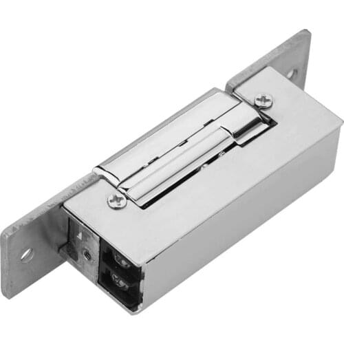 12V Fail safe fail secure Adjustable Electric Strike Lock Narrow Type Electric Door Lock for Home Office Wood Metal Door