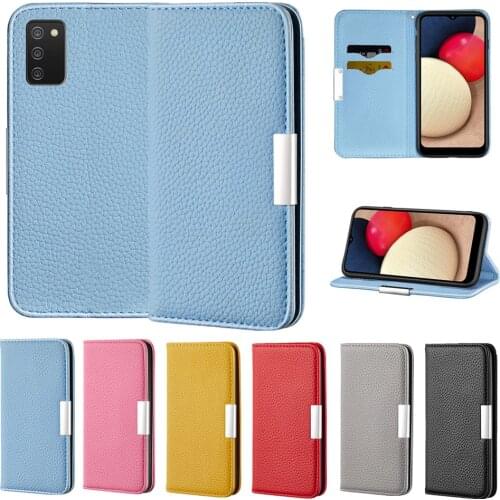 PU Leather Protection Phone Case for Galaxy A03S A22 A72 A52 A32 A42 A12 A02S A71 A51 A70 A50 A40 A11 A21S A01 Flip Wallet Cover