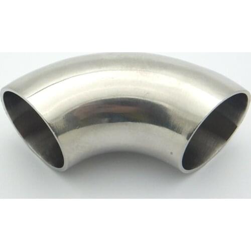 1" 25mm OD 304 Stainless Steel Sanitary Weld 90 Degree Elbow Pipe Fitting For Home Brew Homebrew Wine Beer Brewing