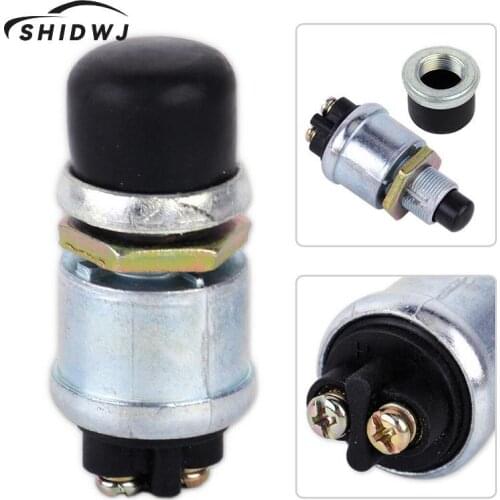 1pc Ignition Starter Switch Truck Engine Start Waterproof Push Boat Starter Horn Replacement Button Car Switch 60A DC 12V 24V