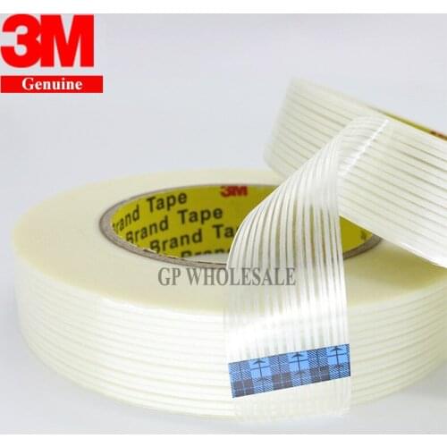 10cm 100mm*55M 3M 8915 Strong Tensile Adhesive Fiberglass Tape, for Heavy Box, Furniture, Home Appliance, Wood, Metal Pack, Ship