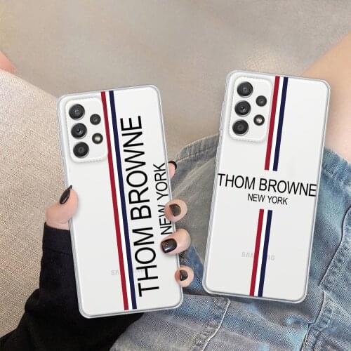 Luxury brand Thom-Browne Phone Case For Samsung Galaxy A50 A7 A8 A6 Plus A9 2018 A70 A20 A30 A40