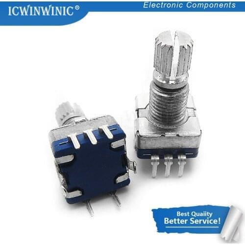 5piece Half / Plum axis rotary encoder, handle length 15mm / 20mm code switch/ EC11/ digital potentiometer with switch 5Pin 3Pin