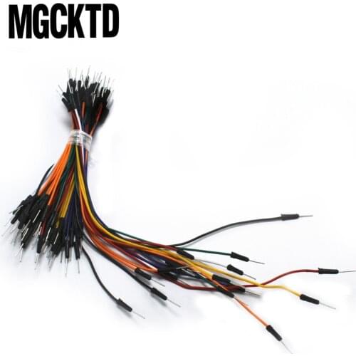65pcs/Lot New Solderless Flexible Breadboard Jumper wires Cables Bread plate line