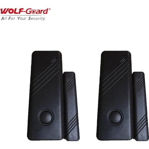 2Pcs Wolf-Guard Wireless Door Window Contact Sensor Detector Sensitive Accessories for Home Security Alarm Burglar System 433MHz