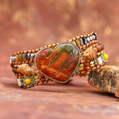 Boho Emperor Stone Bracelets Nautural Stone Tibetan Beads Color of Love Bracelet Jewelry Charm Bracelets for Women Dropshipping