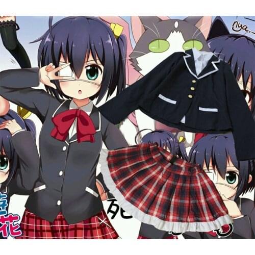 Chunibyo demo Koi ga Shitai! Rikka Takanashi girls school uniform Cosplay costume Halloween