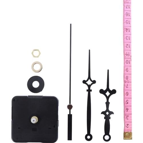 DIY Silent Quartz Clock Movement Clock With Black Pointer Wall Clock Movement Replacement Parts Dedicated 55MM Shaft Sweep