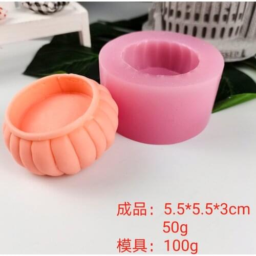 PRZY Flower Base Soap Molds Mould Silicone Base Soap Molds Fondant Handmade Mold Clay Resin Candle Mould