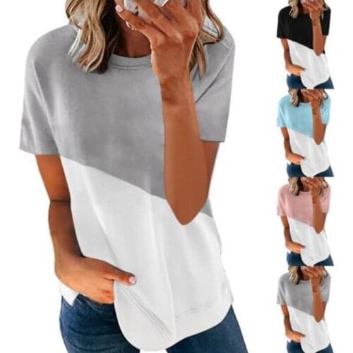 Kuelawear Short Sleeve Round Neck T-shirt Women Shirts Printed Fashion T-shirt Women Summer Cotton Tops Ladies Tops Plus Size