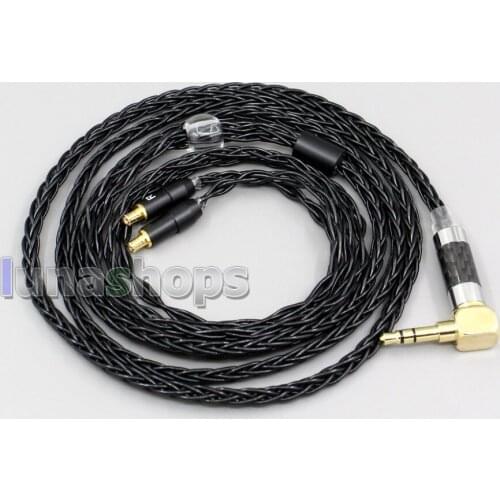 LN006336 XLR Balanced 3.5mm 2.5mm 8 Cores Silver Plated Headphone Cable For Audio Technica HDC112A ATH-SR9 ES750 ESW950