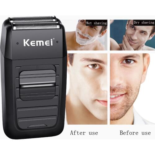 Keimei Electric Mens Shaver Reciprocating Double Blades Fit The Face 360 Degrees Mens Facial Hair Cleaning Tool Do Not Wash45