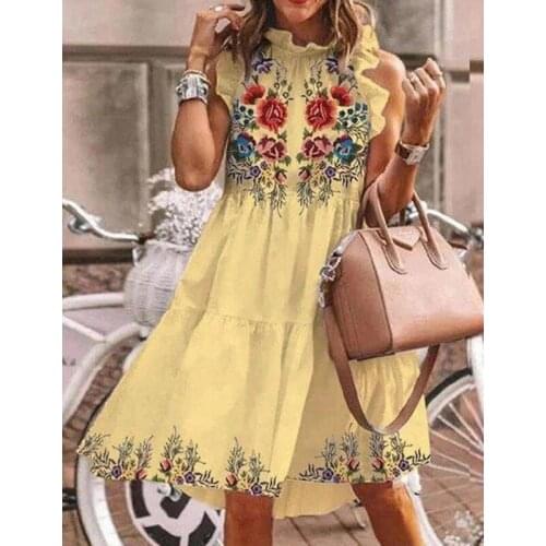 Lugentolo Short Summer Dresses