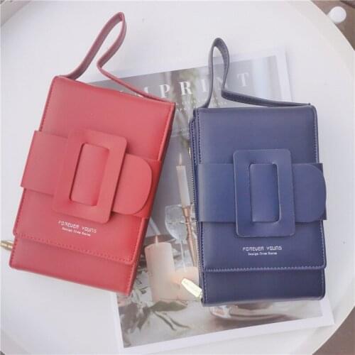 Small fresh belt decoration multifunctional mini crossbody mobile phone bag shoulder bag