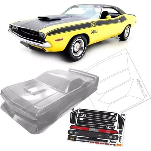 Team C Dodge Challenger Toys Model Clear Body Shell Fit For 1/10 Scale Rc Drift Cars Tamiya Hpi Hsp YOKOMO On-Road Rally Car