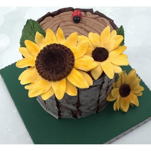 Meibum Sugarcraft Icing Dessert Fondant Cake Sunflower Daisy Leaves Veiner Decorating Silicone Mold Flower Crafts Clay