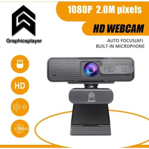 New HD webcam 1080P camera built-in microphone USB video for window OS