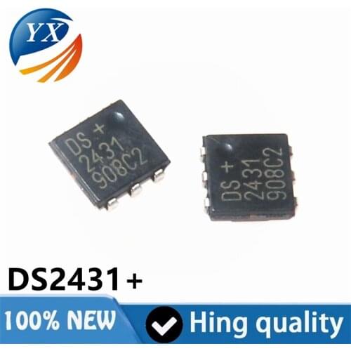 Original genuine patch DS2431P+T TSOC-6 chip EEPROM 1-Kbit first-line interface