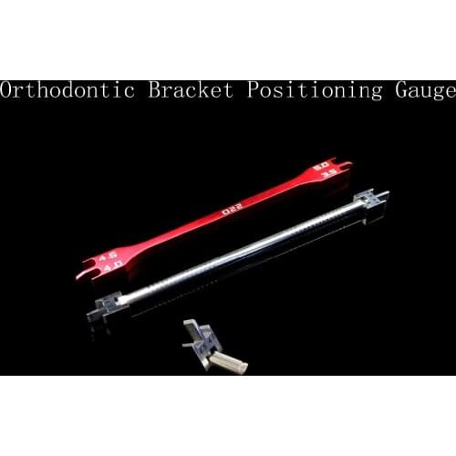 Stainless Steel Adjustable angle Dental Bracket Gauge Locator Rod Bracket Positioner Orthodontic Materials Instruments 022 018