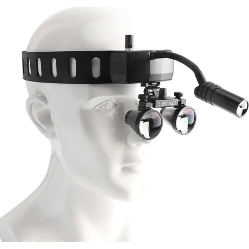3W Dental LED Wireless Headlight With Medical Binocular Loupes