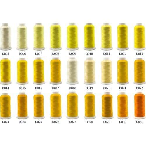 High quality 53 Brother colors machine embroidery thread +600m/mini-king spool for singer bernina elna janome brother BERNINA