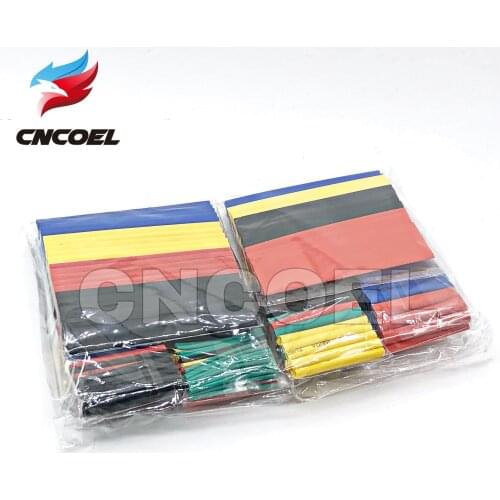328Pcs/pack Assorted Polyolefin Heat Shrink Tubing Tube Cable Sleeves Wrap Wire Set 8 Size Multicolor