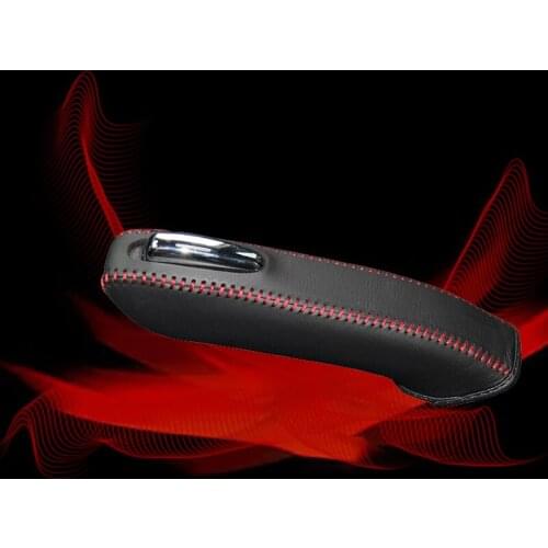 Car Hand Brake Covers Top Layer Leather Case for Buick Envision Handbrake Grips Cover Auto Genuine Leather Handbrake